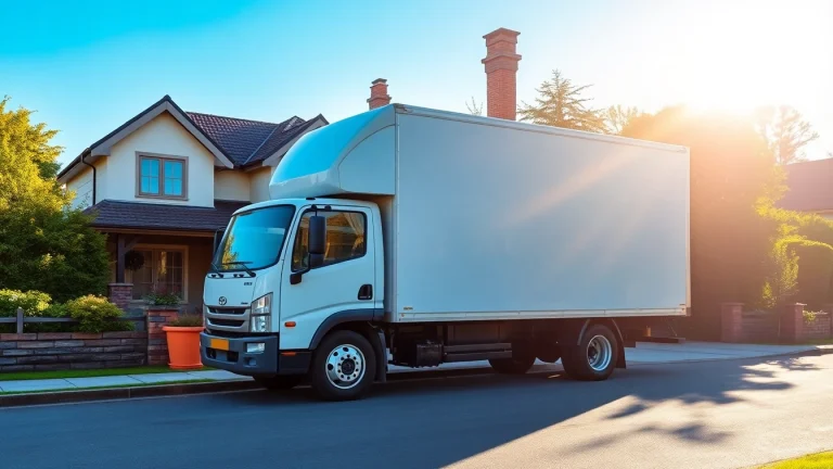 Trustworthy Bradford removal service with a professional moving truck ready to assist families with relocation.