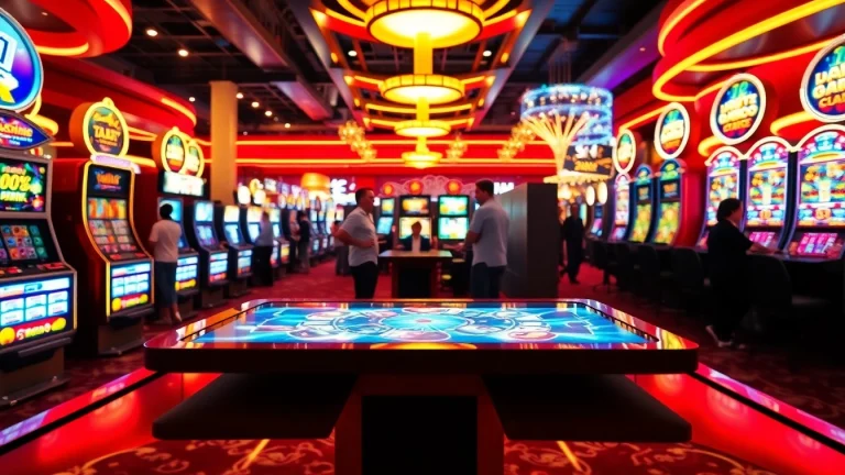 Experience thrilling internet casinos with interactive game tables and engaged players.