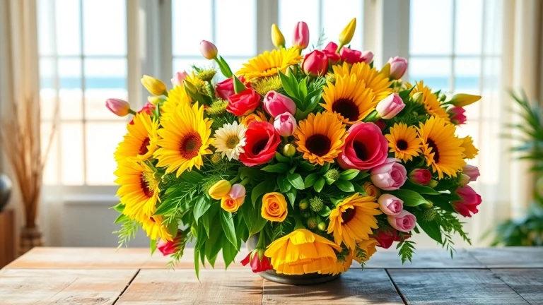 Engage with a lively bouquet crafted by a Huntington Beach florist, showcasing vivid colors and artistic flair.