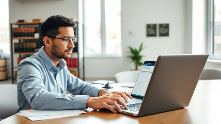 Understand trademark registration in Dubai with a lawyer reviewing essential documents.