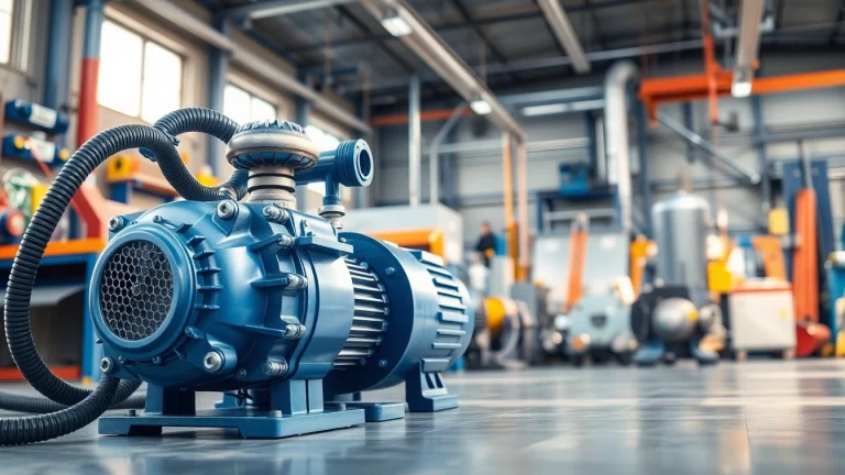 Operational pneumatic vacuum pump demonstrating efficiency in industrial use.