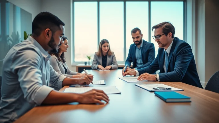 Understand the ejari cancellation process in a professional office setting with engaged participants.