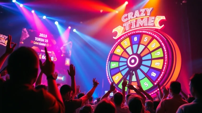 Experience thrilling moments in Crazy Time, featuring the game's RTP dynamics in an electrifying live setting.