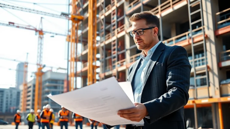 Showcase of NVQ level 7 construction senior management answers through a professional manager directing a construction team.