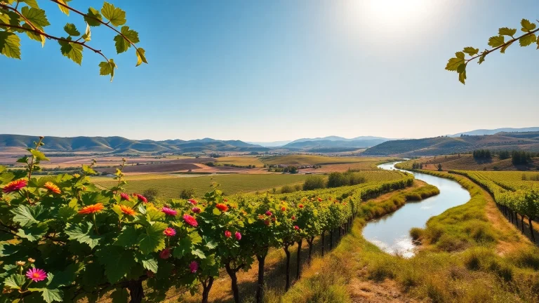 Clarksburg vineyards and landscapes capture the beauty of California's wine country.