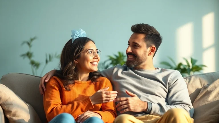 Couple communicating effectively in relationships, showcasing empathy and connection.