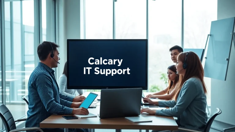 Enhancing Calgary IT Support through collaboration in a tech-savvy office.