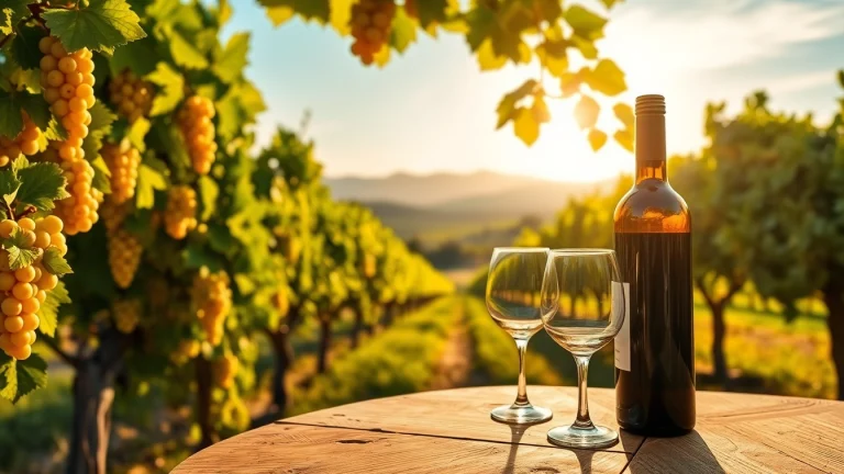 Enjoying wine at one of the wineries in Clarksburg, featuring picturesque grapevines and tastings.
