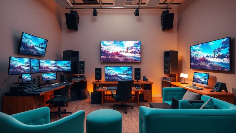 Edit an engaging scene showcasing a video editing suite representing Editing Post Production Toronto for creators.