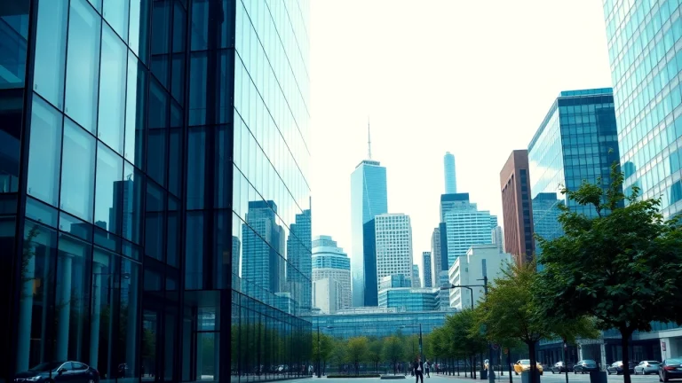 Erstelle beeindruckende Architekturvisualisierung eines modernen Bürogebäudes zur besseren Präsentation.