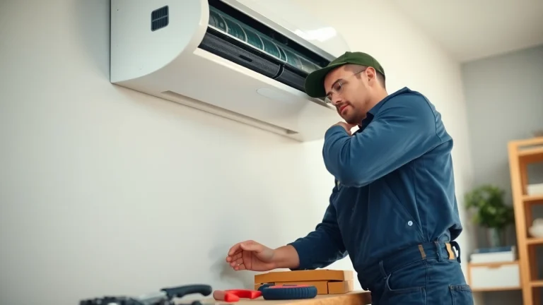 AC installation Franklin TN by a skilled technician in a comfortable home setting.