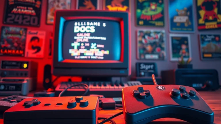 Experience vibrant nostalgia with retro DOS games online and vintage gaming equipment.