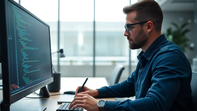 Learn about php enumerations with a focused developer coding in a modern office setup.