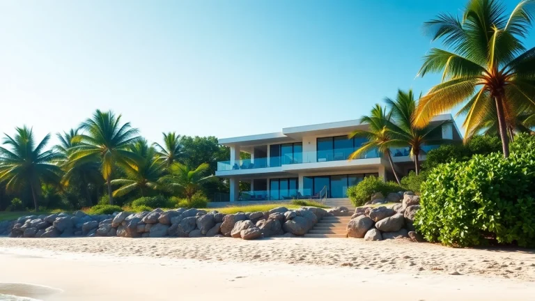 Discover stunning properties in Jamaica real estate featuring beachside luxury villas with elegant design.