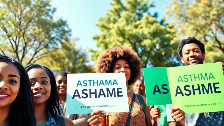 Support action for asthma awareness at https://thezackyproject.net with individuals rallying outdoors.