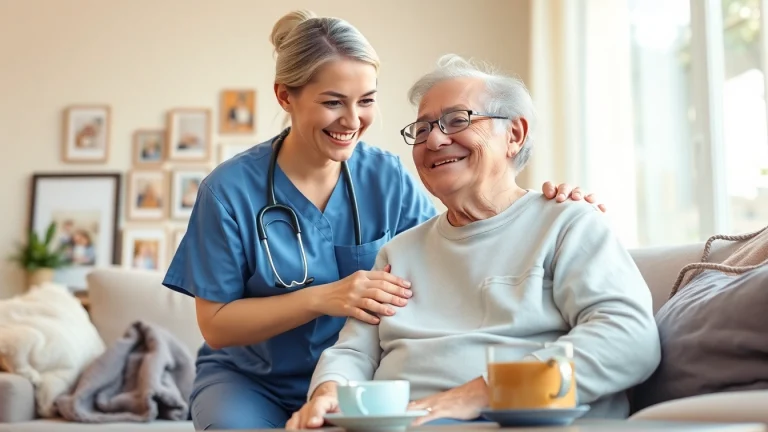 Senior caregivers Austin TX providing compassionate support to an elderly person at home.
