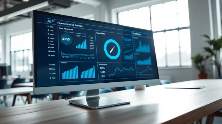 Evaluate content authenticity using an ai detector interface with modern workspace elements.