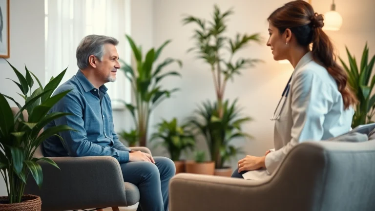 Understand anxiety with a professional therapist in a serene consultation setting.