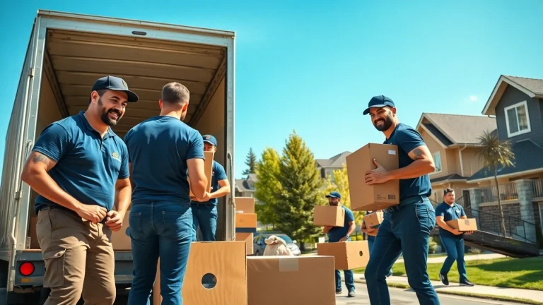 Professional movers calgary loading a truck during a residential move.